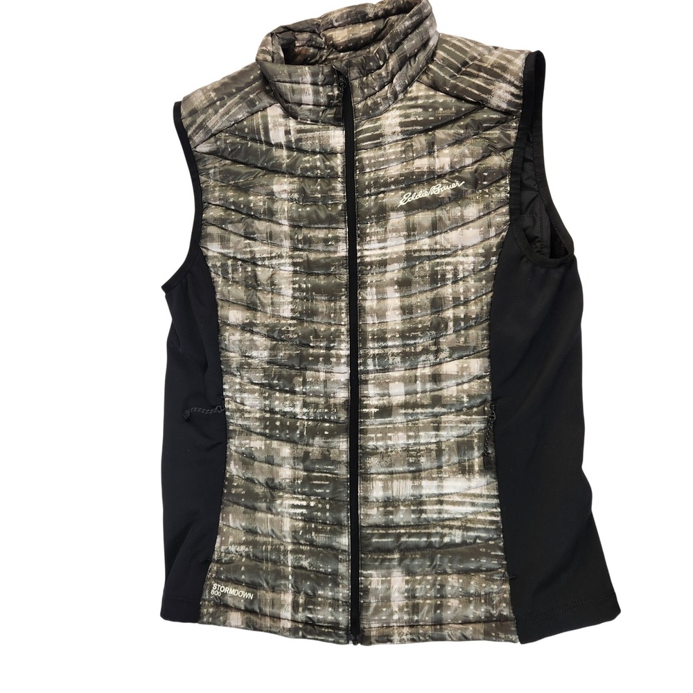 Eddie Bauer Stormdown 800 Womens Small Goose Down Puffer Vest Lightweight Active